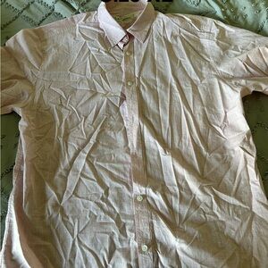 Casual Pink Button-Down Shirt for Men